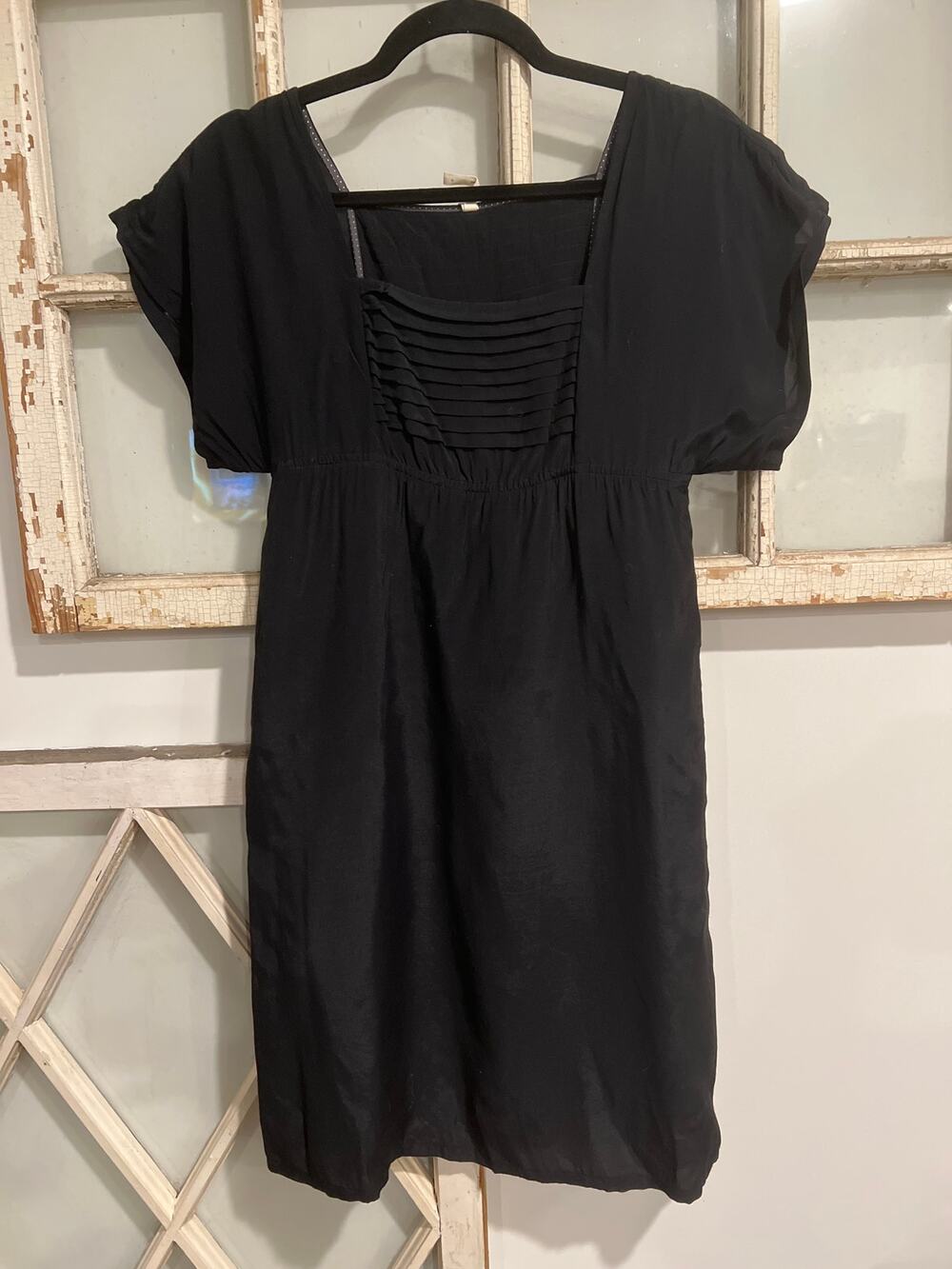 Maeve size small black rayon mini dress
